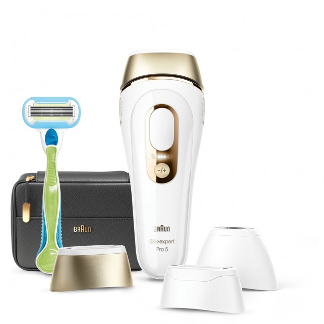 BRAUN Silk-expert Pro 5 PL5243 IPL Depilator IPL hair removal system White, Gold
