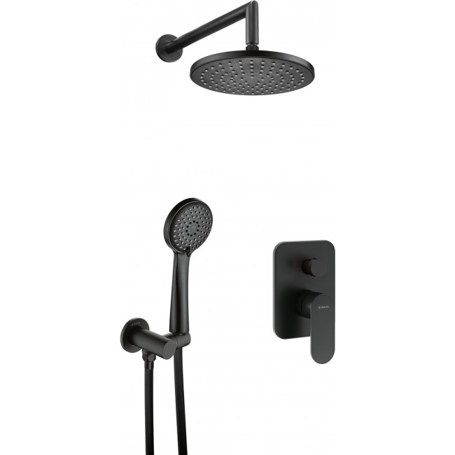 Concealed shower set