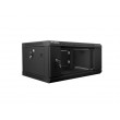 Lanberg 19'' wall-mounted installation cabinet 4U 600x450mm black (glass door) Lanberg 19'' wall-mounted installation cabinet 4U 600x450mm black (glass door)