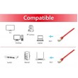 Equip Cat.6A Platinum S/FTP Patch Cable, 20m, Red