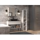 Bathroom cabinet NEL II 31x30x174 cm, matt white Bathroom cabinet NEL II 31x30x174 cm, matt white