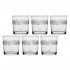 LA PORCELLANA BIANCA BABILA Set of 6 glasses with thick bottom roses 350 ml