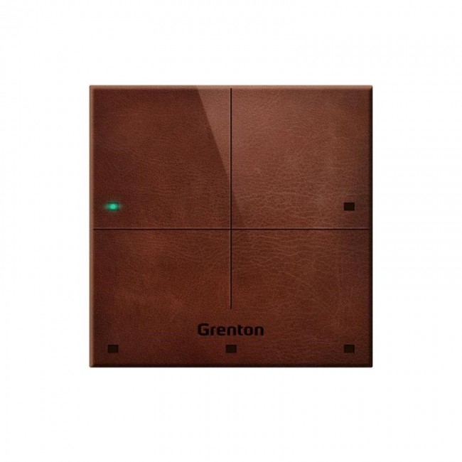 GRENTON TOUCH PANEL/ 4 TOUCH FIELDS/ TF-BUS/ DARK, MADE OF NATURAL LEATHER FRONT GRENTON TOUCH PANEL/ 4 TOUCH FIELDS/ TF-BUS/ DARK, MADE OF NATURAL LEATHER FRONT