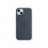 Silicone case Apple with MagSafe Storm Blue, for Apple iPhone 15 Plus, MT123ZM/A
