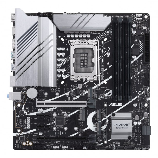 Asus | PRIME Z790M-PLUS | Processor family Intel | Processor socket LGA1700 | DDR5 DIMM | Memory slots 4 | Supported hard disk drive interfaces SATA, M.2 | Number of SATA connectors 4 | Chipset Intel Z790 | mATX
