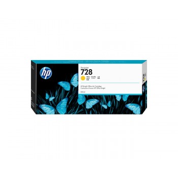 HP 728 300-ml Yellow DesignJet Ink Cartridge