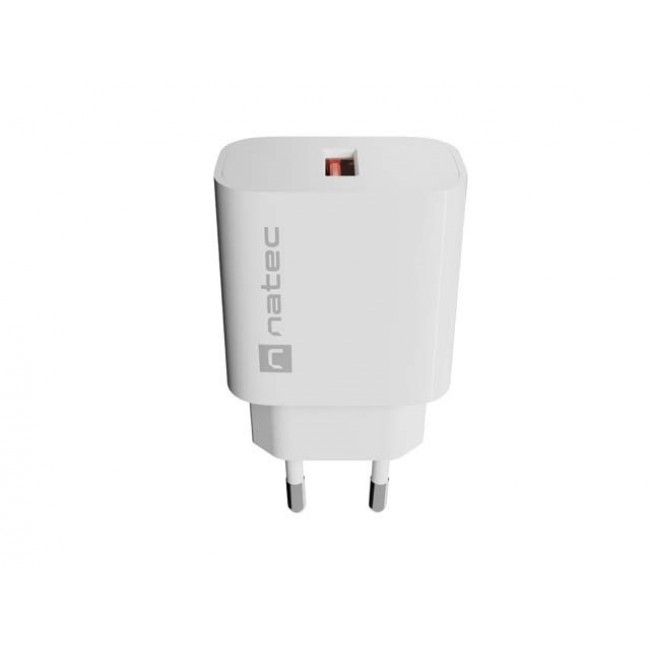 WALL CHARGER NATEC RIBERA 1X USB-A 18W WHITE