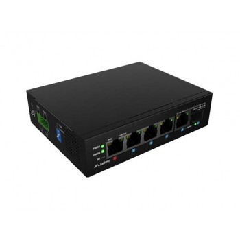 SWITCH LANBERG ILFE-4P-1GE-1S-90 LIGHT INDUSTRIAL POE 1XBT 3XAT SFP+ETH DIN FAST ETHERNET