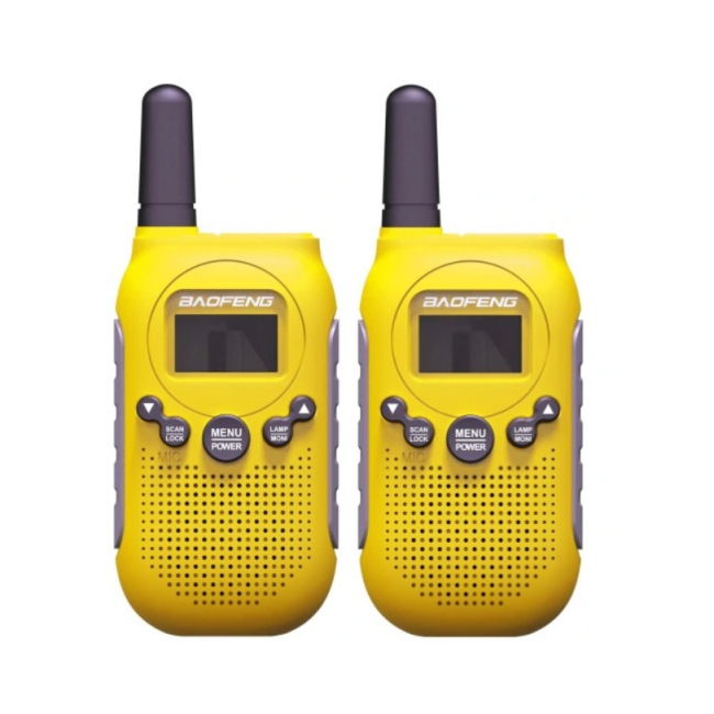 Walkie-Talkie Baofeng BF-T6 Panda Yellow, 2 pcs
