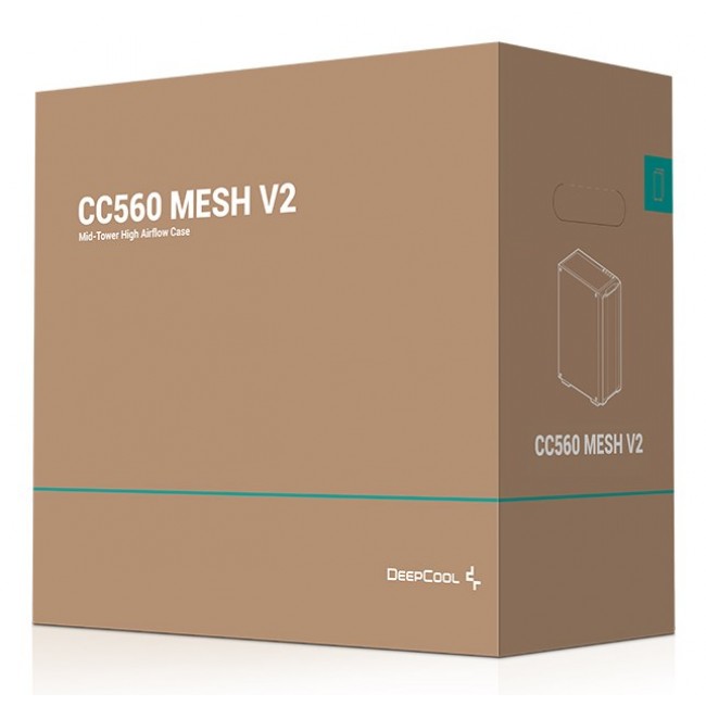 DeepCool CC560 MESH V2 Midi Tower Black