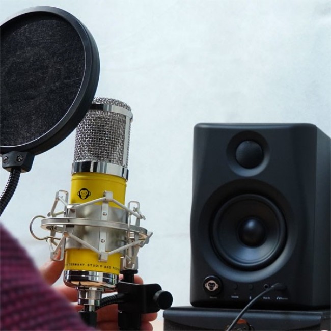Monkey Banana Hapa Yellow Table microphone Monkey Banana Hapa Yellow Table microphone