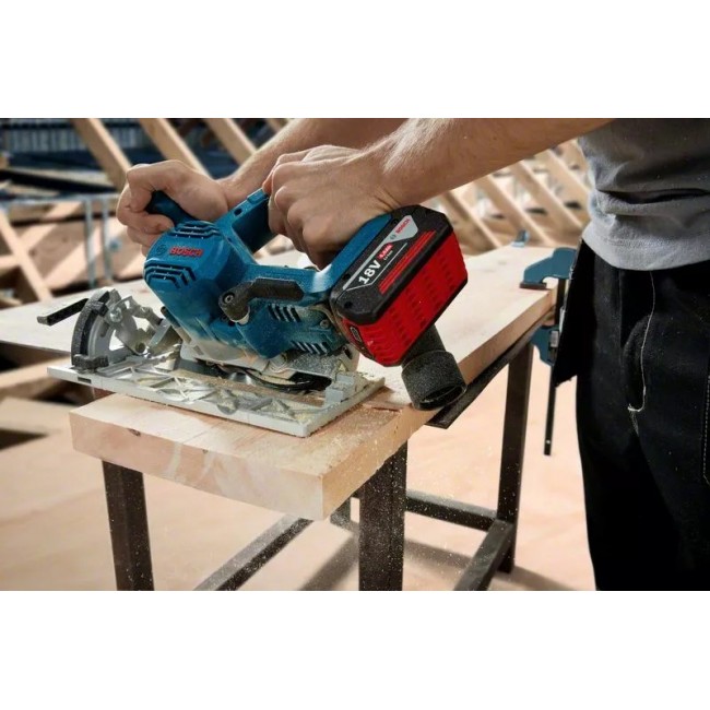 Bosch GKS 185-LI 16.5 cm Black, Blue, Grey 5000 RPM