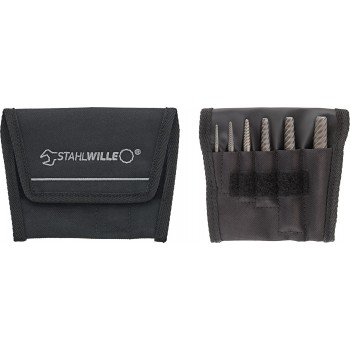 STAHLWILLE 6 piece Chrome Vandium Steel Screw Extractor Set