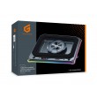 Conceptronic THYIA03B Turbofan Gaming Laptop Cooling Pad with USB Hub, RGB, Sealed Foam, Mobile Holder