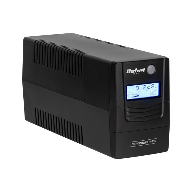 Rebel Nanopower Plus 650 UPS | Off-line | Sinusoida| 650VA | 360W | LCD | USB