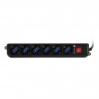Techly Power Strip 6 Sockets Black with VDE Plug IUPS-PCP-6V Techly Power Strip 6 Sockets Black with VDE Plug IUPS-PCP-6V