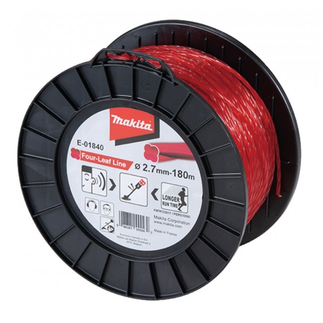 MAKITA MONOFILAMENT NYLON CLOVER 2.7mm/180m