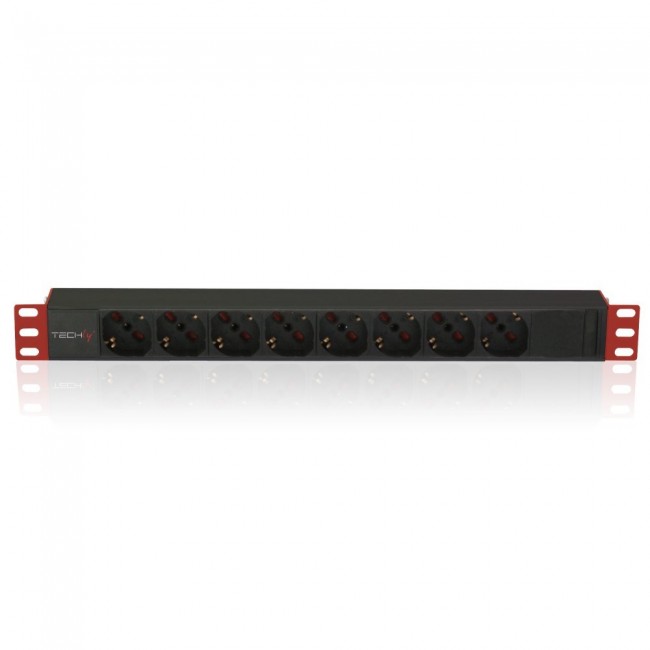 Techly Multi-Socket 8 Sockets for Rack 19