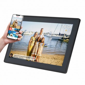 Denver PFF-1515B digital photo frame Black 39.6 cm (15.6