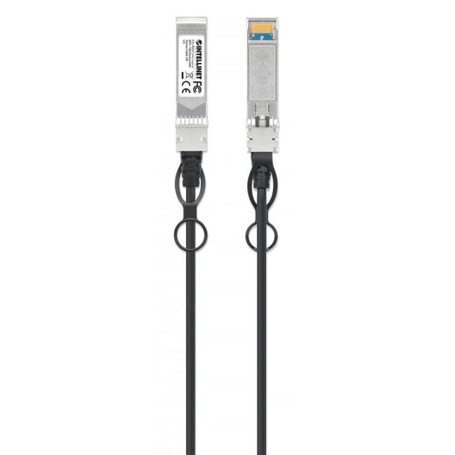 Intellinet 1m 10G SFP+ Passive Direct Attach Copper Twinax Cable 30AWG MSA SFP-H10GB-CU1M compatible