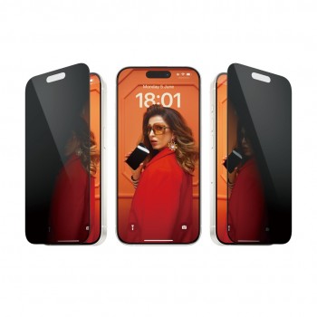 PanzerGlass Privacy Screen Protector iPhone 15 Pro | Ultra-Wide Fit w. EasyAligner Clear screen protector Apple 1 pc(s)