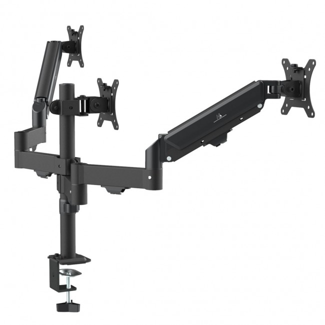 Maclean 3 monitor mount, gas spring, 17