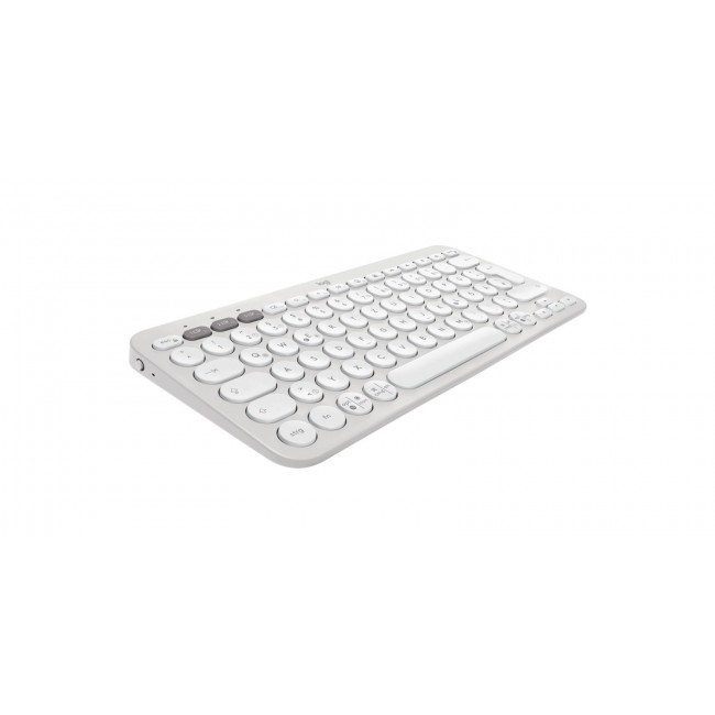 Logitech 920-012204 keyboard Mouse included Universal RF Wireless + Bluetooth QWERTZ German White
