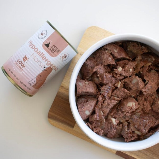 PAKA ZWIERZAKA Pepe Vet Hypoallergenic Horse - wet dog food - 400g PAKA ZWIERZAKA Pepe Vet Hypoallergenic Horse - wet dog food - 400g