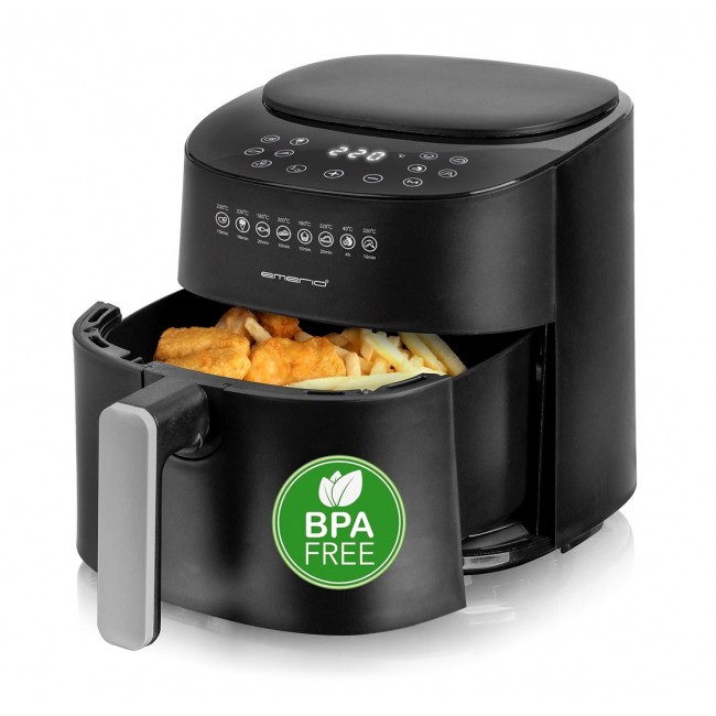 Emerio AF-129369 fryer Single 4.5 L Stand-alone 1300 W Hot air fryer Black