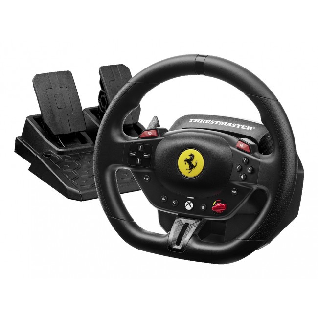 Thrustmaster T98 Ferrari 296 GTS Black USB Steering wheel + Pedals Analogue / Digital PC, Xbox One, Xbox Series S, Xbox Series X, Xbox One X, Xbox One S