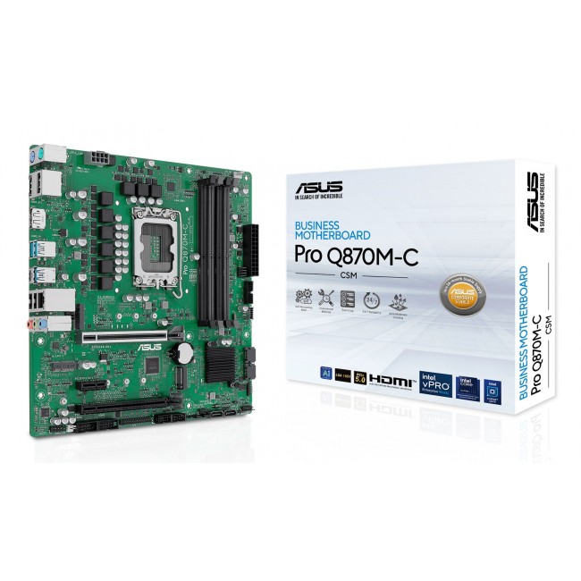 ASUS PRO Q870M-C-CSM Intel Q870 LGA 1851 (Socket V1) micro ATX ASUS PRO Q870M-C-CSM Intel Q870 LGA 1851 (Socket V1) micro ATX