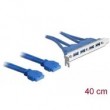 DeLOCK 2 x USB 3.0 19-pin - 4 x USB 3.0-A