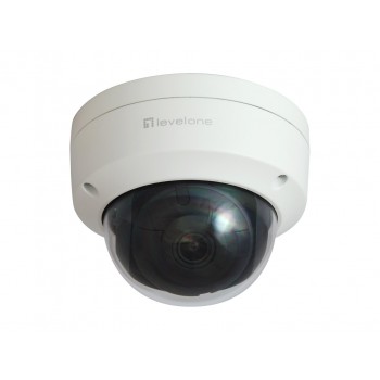 LevelOne GEMINI Fixed Dome IP Network Camera, 2-Megapixel, H.265, Vandalproof, 802.3af PoE, Indoor/Outdoor LevelOne GEMINI Fixed Dome IP Network Camera, 2-Megapixel, H.265, Vandalproof, 802.3af PoE, Indoor/Outdoor