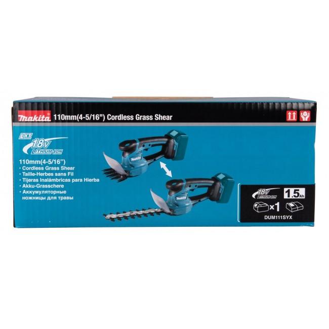 Makita DUM111SYX brush cutter/string trimmer 27 W Battery Black, Blue Makita DUM111SYX brush cutter/string trimmer 27 W Battery Black, Blue