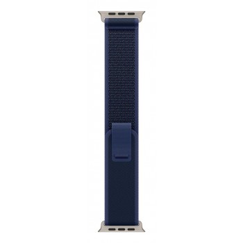 Apple 49mm Blue Trail Loop - S/M - Natural Titanium Finish