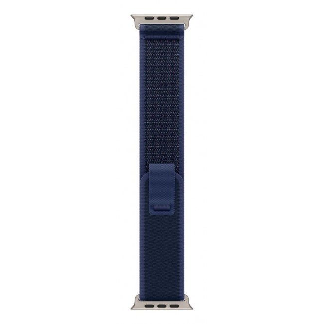 Apple 49mm Blue Trail Loop - S/M - Natural Titanium Finish