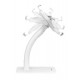 Manhattan Desktop Kiosk Stand (Anti theft) for Tablet and iPad, Universal, 360 Rotation, Tilt +20 to -110 , White, Lockable, Countertop Holder for 7.9
