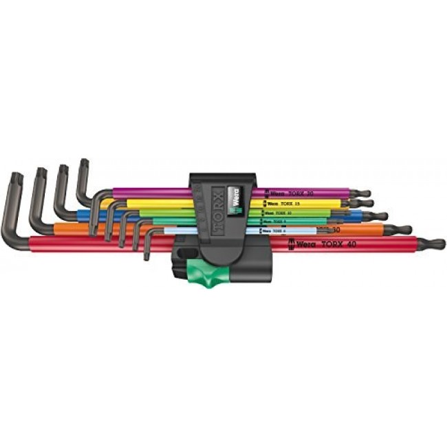 Wera 967/9 TX XL L-shaped hex key set Metric 9 pc(s) Wera 967/9 TX XL L-shaped hex key set Metric 9 pc(s)