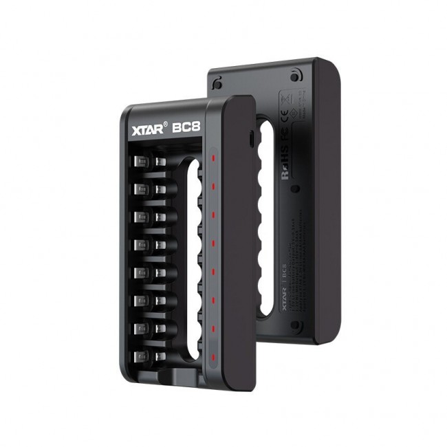 XTAR BC8 battery charger R03 / AAA and R6 / AA Li-ion 1,5V / NiMH XTAR BC8 battery charger R03 / AAA and R6 / AA Li-ion 1,5V / NiMH