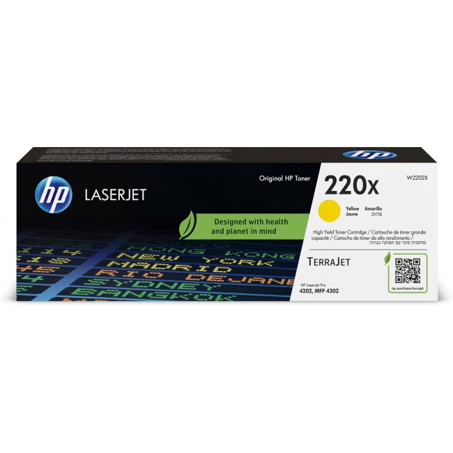 HP 220X Yellow Original LaserJet Toner Cartridge HP 220X Yellow Original LaserJet Toner Cartridge