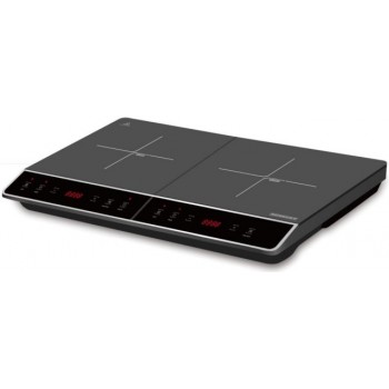 Heinrich's HDI 8862 Freestanding induction hob 2 burners black