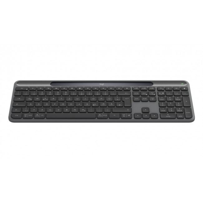 Logitech Signature Slim Solar+ K980 keyboard Universal RF Wireless + Bluetooth QWERTZ German Graphite