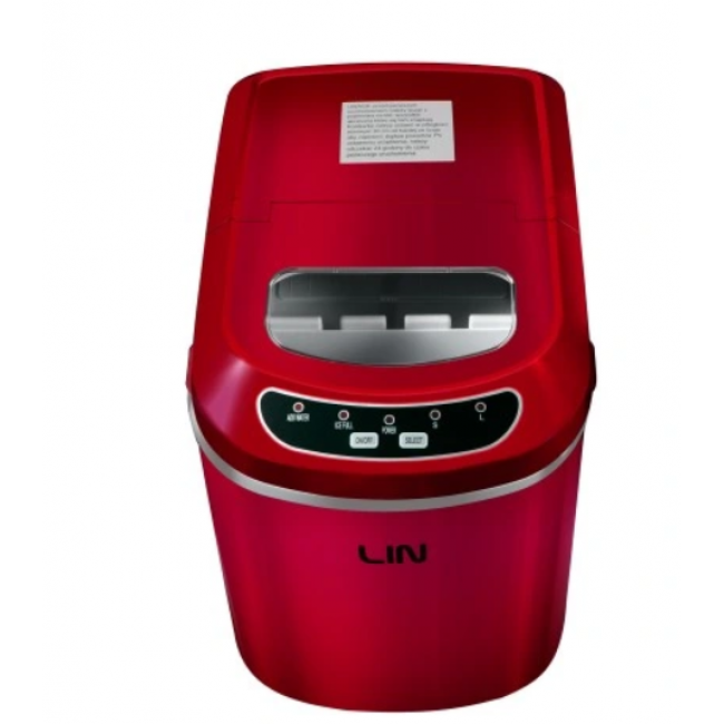 Portable ice cube maker LIN ICE PRO-R12 red