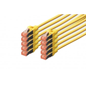 Digitus CAT 6 S/FTP patch cable, 10 pieces