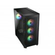 COUGAR Midi Tower Case Duoface Pro ARGB, Black