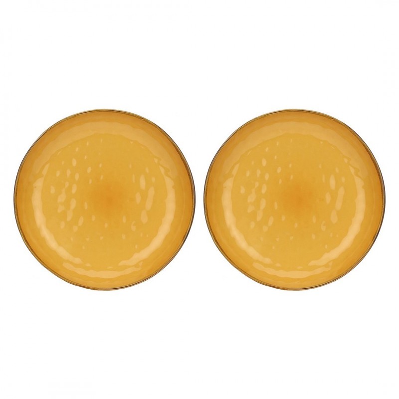Set of 2 Concerto Ocra Round Bowls - Yellow, 30 cm