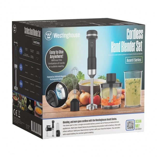 Westinghouse Avanti WKHBA01 cordless 4-in-1 hand blender
