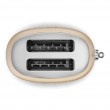 Smeg 50's Style Toaster TSF01CHMEU Champagne