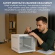 Extralink LITE 6U 10 280X310 WALL-MOUNTED RACKMOUNT CABINET GRAY
