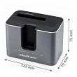 Qoltec 52631 HDD SSD doscking station | SATA | M.2 NVMe | cloning | USB-C | 10Gb/s | 28TB